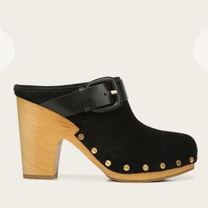 NWT and shoe bag no box Veronica Beard Suede Dacey Clogs. 7.5